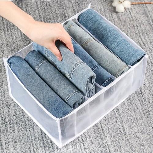 New home foldable wardrobe storage rack for jeans storage box T-shirt and leggings drawer storage rack drawer