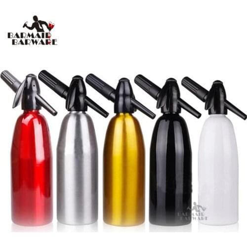Soda Siphon Wine Making 1Ltr - Make Sparkling Water for Mojitos,Gin Fizz Cocktail and Wine Spritzer