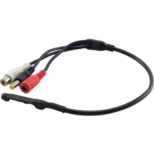 Sound Monitor Audio Pickup Mini Audio CCTV Microphone MIC DC 15V DVR Security SYSTEM