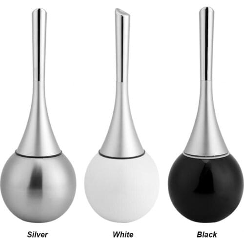 Bathroom Toilet Scrub Cleaning Brush Holder Set with Stainless Steel Base Floor-Standing Toilet Brush Home Bathroom Decoration