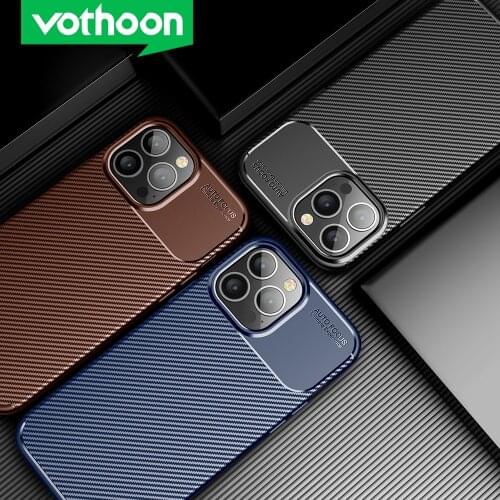 Vothoon Fiber Silicone Phone Case For iphone 13 Pro Max 12 Mini 11Pro XS Max Xr 7 8 6s Plus Soft Shockprkproof Back Cover Case