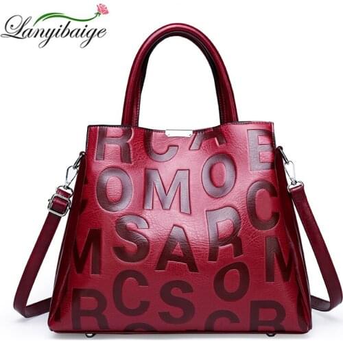 Ladies Handbag Fashion Letter Shoulder Bag 2021 New Handbag Female Bag Designer Casual Large-Capacity Street Diagonal Handbag