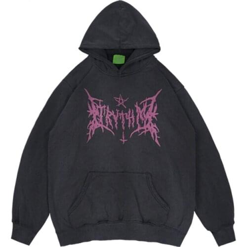 Womans Pattern printing Hoodies Casual Oversize Sweatshirts harajuku gothic y2k Autumn Winter Loose Female Pullovers Streetwear