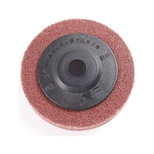 1pc/lot 4 inch 100mm 16mm Hole Nylon Fiber Polishing Wheel Non-woven Abrasive Disc Buffing Buff Pads Grinding