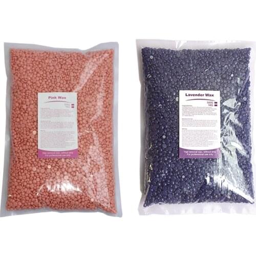 2Bags Hard Waxing Bean Hot Film Body Hair Removal Bikini Depilatory 1000g