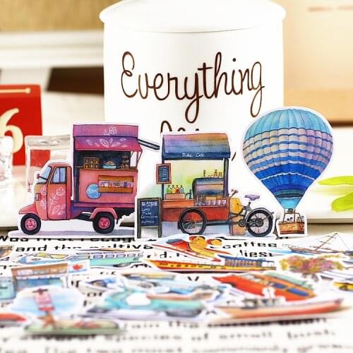 20pcs Creative Cute kawaii self-made Living Vehicles / Cars scrapbooking diary /decorative stickers/DIY craft photo albums