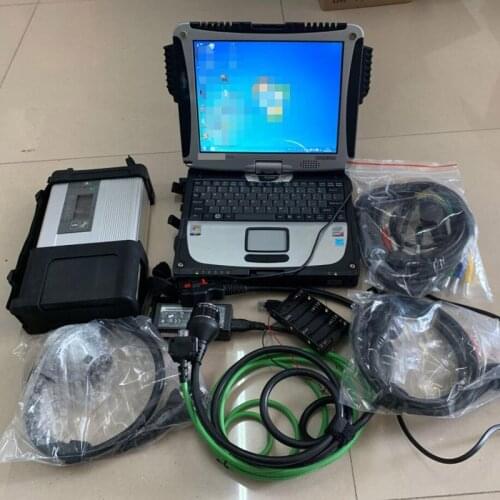 2020 Newest software SSD MB Star Dignosis laptop CF19 CF-19 military toughbook + Star C5 SD Connect Compact5 car diagnostic tool