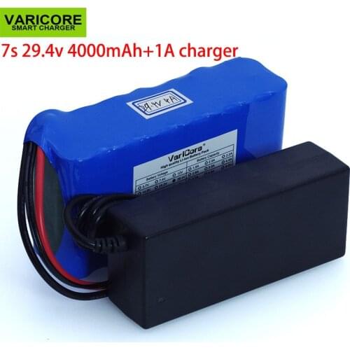 24V 4Ah 7S2P 18650 Battery li-ion battery 29.4v 4000mAh electric bicycle moped /electric/lithium ion battery pack+2A Charger