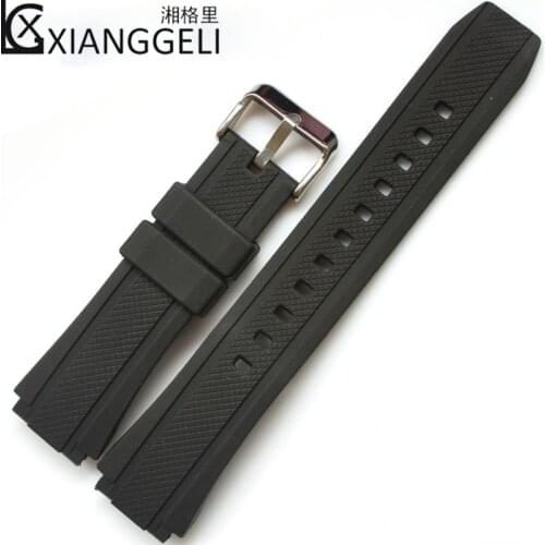 Watch Accessories Applicable to for Casio EF-552 Rubber Strap Mens Outdoor Sports Casual Fashion Silicone Watch Band