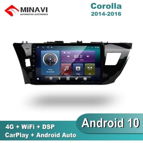 10'' Android 10 DSP Carplay 4G SIM TOYOTA COROLLA 2014/2015/2016LHD Car Radio Multimedia GPS Navigation Navi Player Auto Stereo