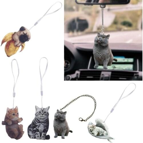 Cute Animal Automotive Pendants Car Interior Decorative Accessories for Rearview Mirror Door Hanging Ornaments