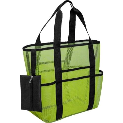 Large Sand Away Mesh Beach Bag Shopping Bags Children Carry Toy Bag