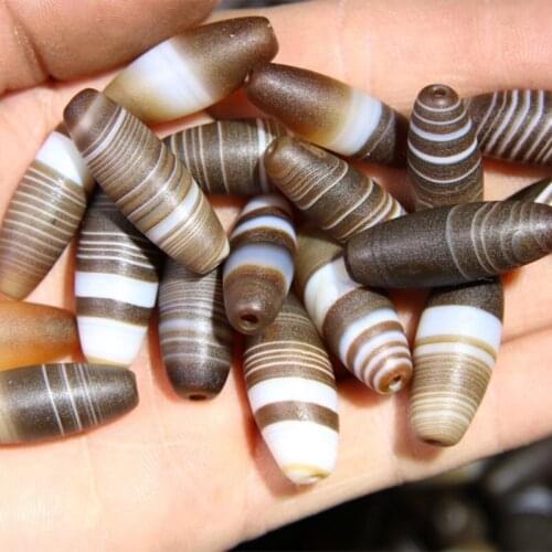 Sardonyx Old Agate Sky Eye Small Dzi Beads Hieroglyph Dzi Beads Embossed Pattern Dzi Beads Clear Texture and Bright Color