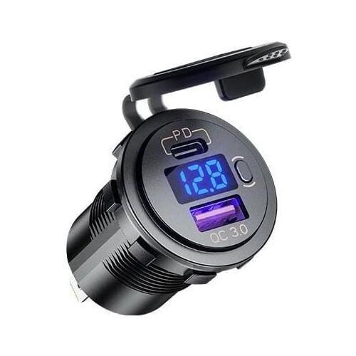 Quick Charge 12V 24V Quick Charge 3.0 USB SUV Car Charger Waterproof 18W Type C Fast Charger Mobile Phone Chargers Adapter