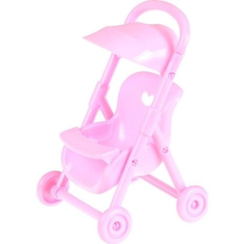 One Piece Doll Stroller Carriages Trolley Nursery Toy For Stroller Furniture Accessories Toys For Doll Baby Girls Gift