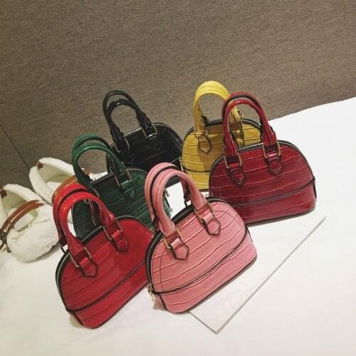 Raged Sheep Children Handbags Kids Shoulder Mini Bags PU Leather Solid Color Cute Princess Bag Fashion Girls Pouch Coin Purses