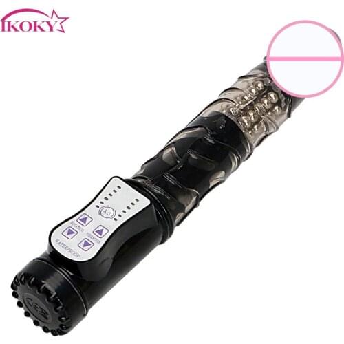 IKOKY G Spot Massage Powerful Sex Toys for Woman 360 Degree Rotation Vibrating Stimulator Dildo Vibrators for Women