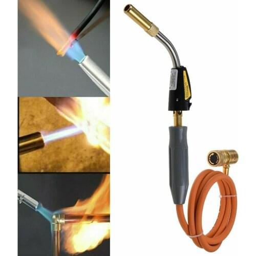 Gases Self-Ignition Soldering Torch Brazing Propane Plumbing Hose Kit for Welding Soldering Refrigeration Repairing