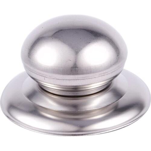 Quality Home 58mm Diameter Silver Tone Metal Base Pot Lid Knob