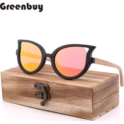Classic Fashion Butterfly Glasses Handmade Bamboo Wood Sunglasses Polarizing Mens and Womens Sunglasses UV400 TAC Glasses