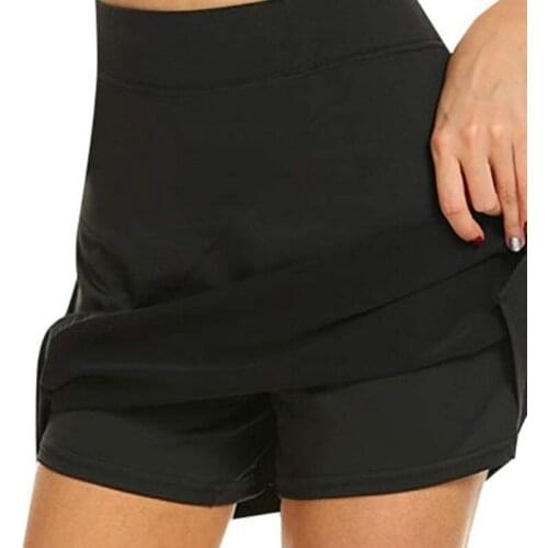 Summer Legging Fitness Running Shorts Women A Line Gym Yoga Shorts Sport Skirts Women Pocket Skirts Casual Fitness Female