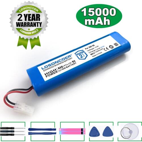 LOSONCOER Battery 3300mAh Pack For 360 S6 Robot Vacuum Cleaner Battery