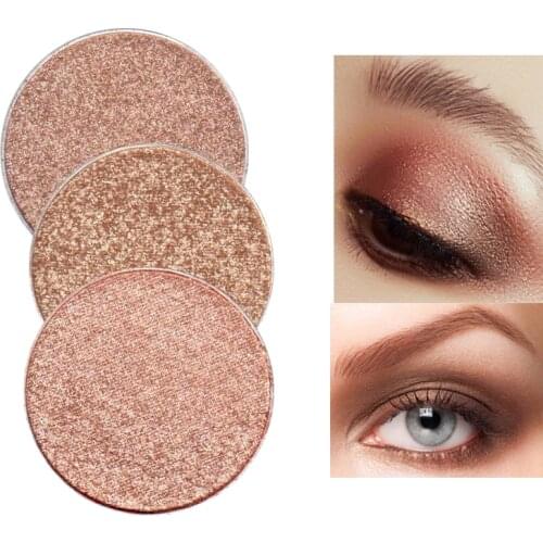 Color Salon Matte Brown Eye Shadow Powder Make Up Matte Glitter Shimmer Pigment Crystal Makeup Eyeshadow