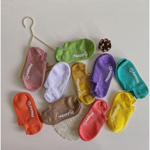 Children Invisible Anti Slip Socks Kids Toddler Girls Boy Summer Cotton Cute Short Non-slip Ankle Socks Baby Accessories Fashion