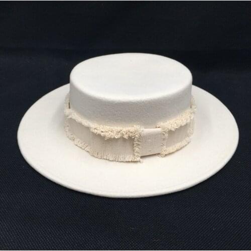 2021 New Fashion Fedora Hat Felt Cap Women Men Flat Hat Church Godfather Sombrero Cap Winter