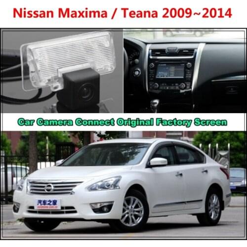 For Nissan Maxima / Teana 2009~2014 Car Camera Connected Original Screen Monitor and Rearview Backup Camera Original car screen