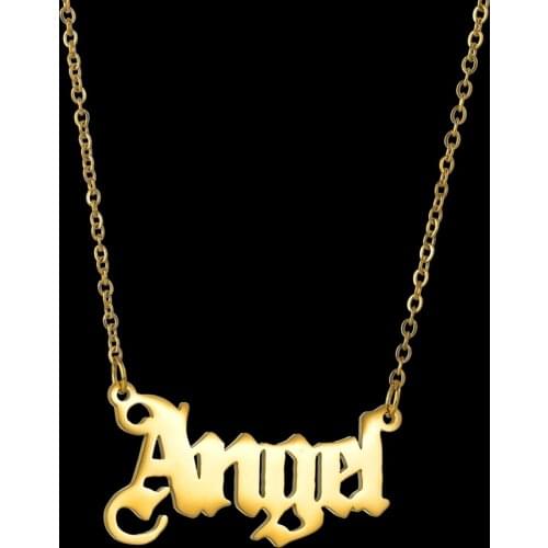 Name Necklace Personalized Custom Neckalce Customized Nameplate Fashion Necklaces Letter Tennis Chain Popular Natura Pendant