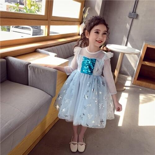 Fancy Girls Performance Dress Childrens Dance Garment 2020 Trend Kids New Year Christmas Dresses for Girls 4 7 9 12 14 Year
