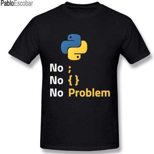 Computer Programming Language Python T Shirt Design For Code Programmer Homme Tee Shirt Crewneck Camiseta