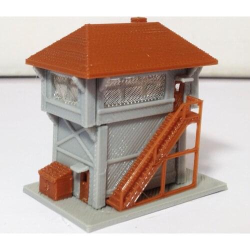 Outland Models Train Station Signal Box / Tower Z Scale Train Railway Layout