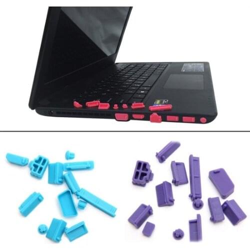 13pcs/set Silicone Anti Dust Plug Cover Stopper dust plug laptop dustproof usb dust plug Computer Accessories for many models