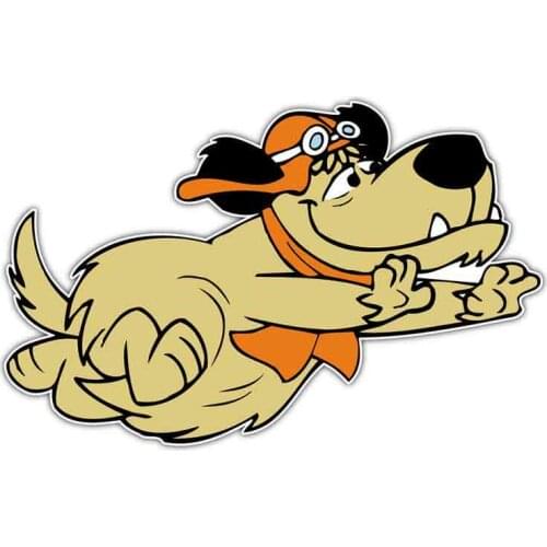 Funny Car Stickers and Decals for Mudley Dog Kids Laptop Surfboard ATV Bumper Sticker Cartoon Sticker 13cm*8cm