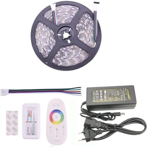5050 RGBW RGBWW LED Strip Lights 12 Volt 60L/M 5M 10M 15M 20M Waterproof 2.4G RF Wireless Touch Remote Controller Control Kit