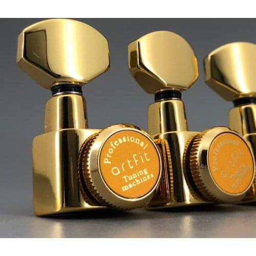 Guitar Locking Deluxe Machine Head Tuners Tuning Pegs Gold Right Hand Left Hand For ST TL Guitar Well