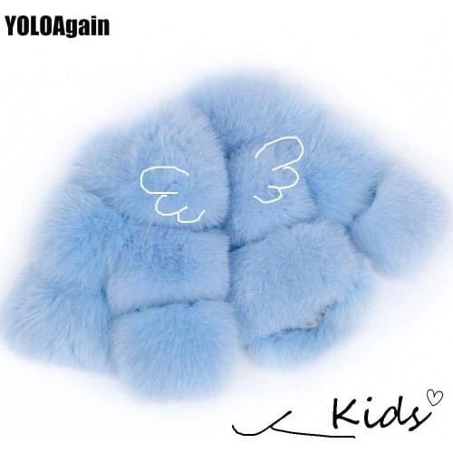 YOLOAgain Kids Girls Fox Fur Coat Family Clothes Parent-child Outfit