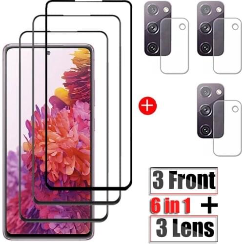 For Samsung Galaxy S20 FE Glass Tempered Camera Protectors For Samsung S20 FE 5G Protective Glass On Galax S20FE Screen Film