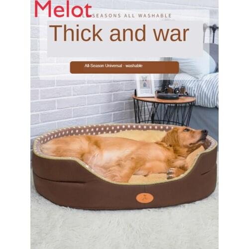Kennel Winter Warm Removable Washable Sleeping Mat Dog Bed Pet Four Seasons Universal Golden Retriever Supplies
