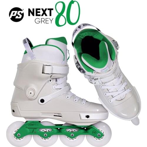 100% Original Powerslide NEXT Trinity Frame Inline Skates 3*100mm 4*80mm Grey Green Street Racing Roller Free Skating Patines