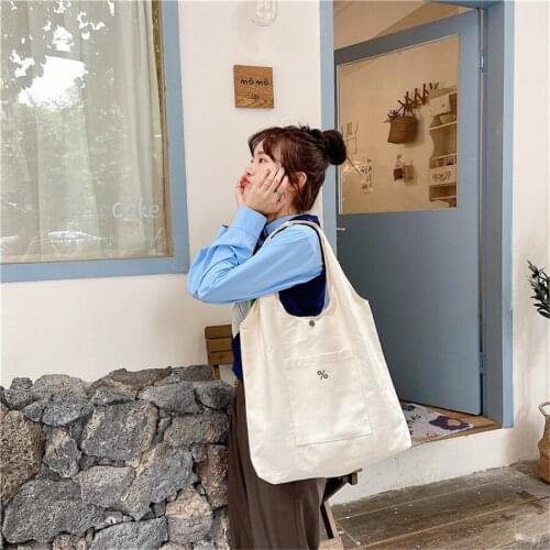 2021 New Fashion Canvas Bags Women Handbags Versatile Big Capacity Shopper Bags Utility Wild Canvas Embroidery Female Tote Bags