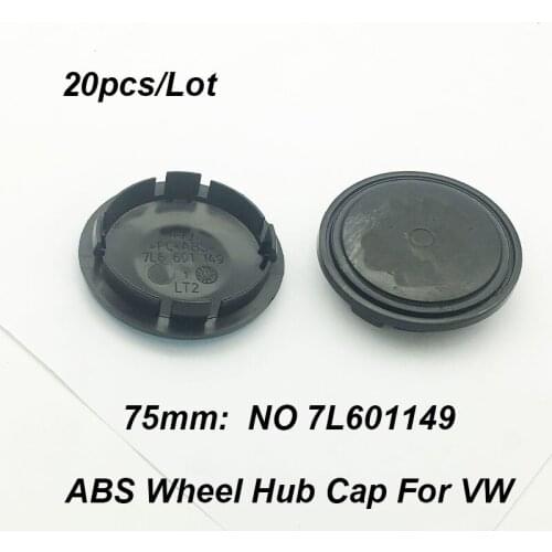ABS 20pcs 75mm 7.5cm 7L601149 Car Accessory Wheel Hubcap Emblem Wheel Rim Center Cap For Passat B6 B7 CC MK5 MK6 Tiguan