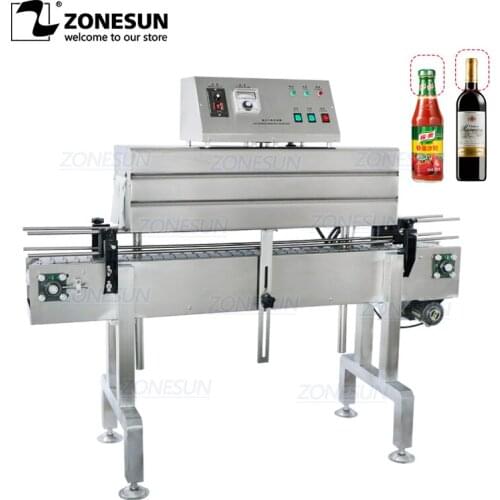 ZONESUN ZS-SX405 Automatic Bottleneck Cover Label Tunnel Electric Heat Shrinking Machine PP PVC Film Packaging Machine