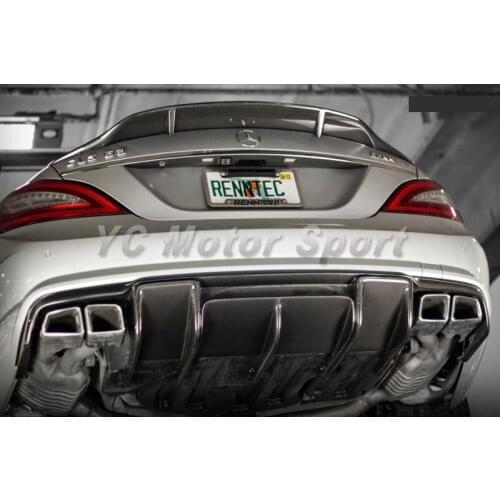 Car Accessories Carbon Fiber RNT Style Rear Diffuser Fit For 2011-2013 MB W218 CLS63 AMG Rear Diffuser