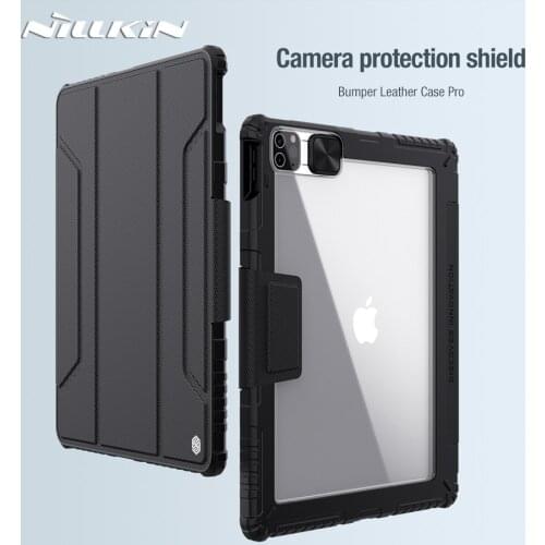 Nillkin Camera Protection for Apple iPad Pro 12.9 2021 Case Camshield Leather Case Back Cover for iPad Pro 12.9 2020