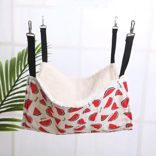 Designer Pet Hammock Cotton Mouse Ferrets Guinea Pig Cat Hanging Bed for Cats Rodents Hammock for Hamster Pets Supplies