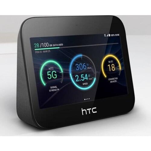 HTC 5G Hub N41 4G FDD:Bands 1, 2, 3, 4, 5, 7, 8, 12, 20, 28, 66 TDD:Bands 38, 41 mobile Mifi Cat20 Hub