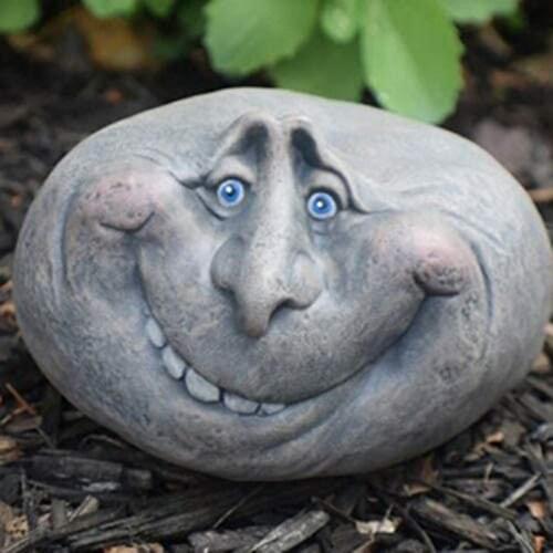 Stone Sculpture Creative Exquisite Resin Funny Garden Yard Rock Statue for Outdoor